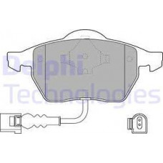 Set placute frana.frana disc Set placute frana Fata AUDI A3 TT SEAT IBIZA III LEON TOLEDO II SKODA OCTAVIA I VW B VW PASSAT V (3B5), Turism, 05.1997 - 12.2001 Delphi LP1525