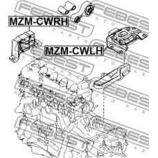 Tampon motor MAZDA 3 (BK), Hatchback, 10.2003 - 12.2009 Febest MZM-CWRH Tampon motor MAZDA 3 (BK), Hatchback, 10.2003 - 12.2009 Febest MZM-CWRH