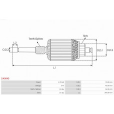 Armatura,demaror AS-PL SA0045