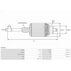 Armatura,demaror AS-PL SA0051