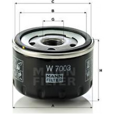 Filtru ulei ALFA ROMEO 147 156 166 GT FIAT 500 500 C BRAVO II DOBLO DOBLO-MINIVAN IDEA MULTIPLA PANDA PUNTO STILO RENAULT MEGANE III Grandtour (KZ0/1), Turism, 11.2008 - Mann-Filter W 7003 Filtru ulei ALFA ROMEO 147 156 166 GT FIAT 500 500 C BRAVO II DOBLO DOBLO-MINIVAN IDEA MULTIPLA PANDA PUNTO STILO RENAULT MEGANE III Grandtour (KZ0/1), Turism, 11.2008 - Mann-Filter W 7003