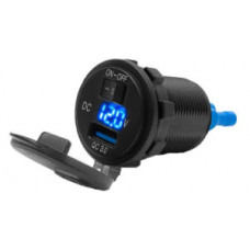 Adaptor bricheta USB Gniazdo USB DC 12-24V; DC 5V/3.6A (Motorcycle; with a switch) 4RIDE ROZ000022 Adaptor bricheta USB Gniazdo USB DC 12-24V; DC 5V/3.6A (Motorcycle; with a switch) 4RIDE ROZ000022