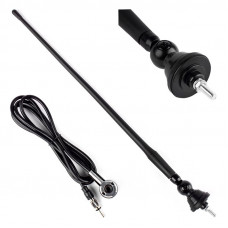 Antena auto din cauciuc 34cm adaptor de 5 mm ANT02