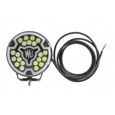 Far faza lunga Universal headlamp L/R long-range LED 12/24V height 194mm diameter 179mm depth: 78mm transparent aluminium neagra High beam light position lights WAS 2176 W257 Far faza lunga Universal headlamp L/R long-range LED 12/24V height 194mm diameter 179mm depth: 78mm transparent aluminium neagra High beam light position lights WAS 2176 W257
