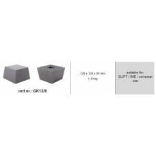 Tampon cric hidraulic Rubber pad {Rubber pad} type: square for lift Manufacturer: IME / SLIFT / universal BOECK GK12/8-OL Tampon cric hidraulic Rubber pad {Rubber pad} type: square for lift Manufacturer: IME / SLIFT / universal BOECK GK12/8-OL