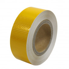 Banda reflectorizanta adeziva tip fagure - GALBENA (rola 5cm x 25m) Banda reflectorizanta adeziva tip fagure - GALBENA (rola 5cm x 25m)