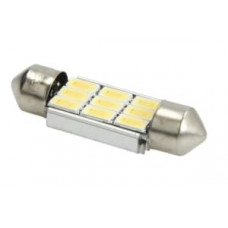 Bec LED, 1pcs, C5W, 12V, max. 3,2W, light colour warm white, max. 5000K, socket type SV8,5, length: 36mm, uz pe circuit, for vehicles with CAN-Bus - M-TECH TULB815WW-01B