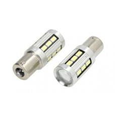 Bec LED, 2pcs, P21W, 12V, max. 4W, light colour white, socket type BA15S, uz pe circuit - M-TECH LB355W