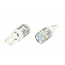 Bec LED, 2pcs, W5W, 12V, max. 2,2W, light colour cool white, max. 6000K, socket type W2.1x9.5d, uz pe circuit, for vehicles without CAN-Bus - M-TECH TULB807W