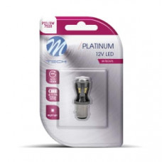 Bec LED (blister pack 1pcs) P21/5W 12V 3,3W, uz pe circuit, BAY15D, for vehicles without CAN-Bus, white - M-TECH LB821W-01B