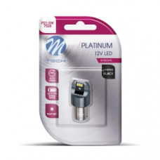 Bec LED (blister pack 1pcs) P21/5W 12V, uz pe circuit, BAY15D, for vehicles without CAN-Bus Platinum, white - M-TECH LB843W-01B