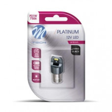 Bec LED (blister pack 1pcs) R5W 12V, uz pe circuit, BA15S, for vehicles without CAN-Bus Platinum, white - M-TECH LB842W-01B