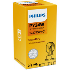 Bec Semnalizare 12V Py24 Silver Vision Philips PHILIPS CO12274SV+C1
