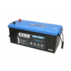 Baterie de alimentare Acumulator EXIDE 12V 180Ah 900A DUAL AGM MARINE RV L+ borna standard 513x223x223 B0 agm aditional auxiliar pornire utilizare multipla EP1500