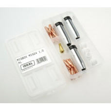 Accesorii si materiale pentru sudare Service parts kit 1mm box intended use: for welding aluminium welding clamp MIG 24 IDEAL MIGBOX24/AL/1.0