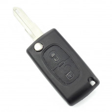 Citroen / Peugeot 206 - Carcasa tip cheie briceag cu 2 butoane si suport baterie Citroen / Peugeot 206 - Carcasa tip cheie briceag cu 2 butoane si suport baterie
