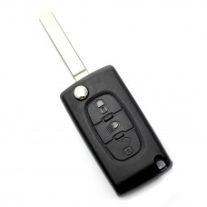 Citroen / Peugeot 307 - Carcasa tip cheie briceag cu 3 butoane, lama VA2-SH3, fara suport baterie Citroen / Peugeot 307 - Carcasa tip cheie briceag cu 3 butoane, lama VA2-SH3, fara suport baterie