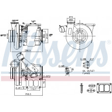 Turbocompresor Turbocharger with fitting kit RVI VOLVO FH FM FMX KERAX MAGNUM D13 D9A D9B DXI13 RVI C K T DTI13/DTI13-122HK/DTI13-122HL 01.13- NISSENS NIS 93769 Turbocompresor Turbocharger with fitting kit RVI VOLVO FH FM FMX KERAX MAGNUM D13 D9A D9B DXI13 RVI C K T DTI13/DTI13-122HK/DTI13-122HL 01.13- NISSENS NIS 93769
