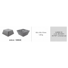 Tampon cric hidraulic Rubber pad {Rubber pad} type: square for lift Manufacturer: AUTOP / BECKER / universal BOECK 165030 Tampon cric hidraulic Rubber pad {Rubber pad} type: square for lift Manufacturer: AUTOP / BECKER / universal BOECK 165030