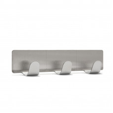 Cuier pe perete triplu, inox, cu autoadeziv Cuier pe perete triplu, inox, cu autoadeziv