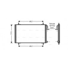 Condensator, climatizare A/C condenser PEUGEOT 206 206+ 1.1-2.0D 08.98- AVA COOLING PE5191 AVA Condensator, climatizare A/C condenser PEUGEOT 206 206+ 1.1-2.0D 08.98- AVA COOLING PE5191 AVA