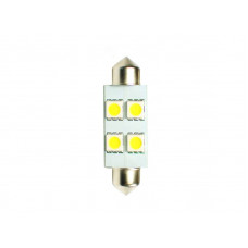 Bec incandescent LED light bulb LED 2pcs C5W 12V max. 096W light colour white socket type SV85-8 length: 36mm no road approval for vehicles without CAN-Bus M-TECH LB072W Bec incandescent LED light bulb LED 2pcs C5W 12V max. 096W light colour white socket type SV85-8 length: 36mm no road approval for vehicles without CAN-Bus M-TECH LB072W