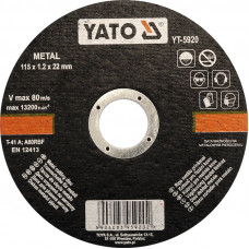YT-5920 Disc Debitat Metale 115X1,2X22Mm