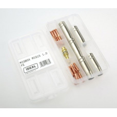 Accesorii si materiale pentru sudare Service parts kit 1mm box intended use: for welding steel welding clamp MIG 15 IDEAL MIGBOX15/FE/1.0