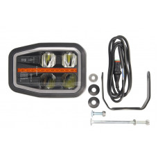 Far Headlamp R LED manual horizontal with daytime running light insert colour: neagra indicator colour: orange WAS 1336 DD P A W188D Far Headlamp R LED manual horizontal with daytime running light insert colour: neagra indicator colour: orange WAS 1336 DD P A W188D