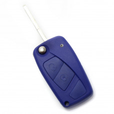 Fiat - Carcasa cheie tip briceag, 2 butoane, albastru Fiat - Carcasa cheie tip briceag, 2 butoane, albastru
