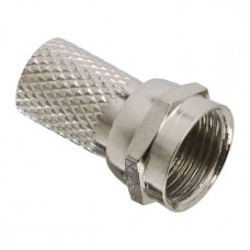Fisa F, pt. cablu RG6, executie filetat, premium Fisa F, pt. cablu RG6, executie filetat, premium