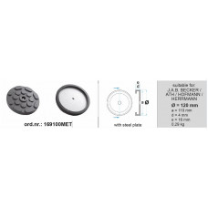 Tampon cric hidraulic Rubber pad {Rubber pad} 120mmx110mmx16mm for lift Manufacturer: ATH / BECKER / HERRMANN / HOFMANN BOECK 169100MET Tampon cric hidraulic Rubber pad {Rubber pad} 120mmx110mmx16mm for lift Manufacturer: ATH / BECKER / HERRMANN / HOFMANN BOECK 169100MET