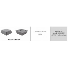 Piese si accesorii pentru elevatoare Rubber pad {Rubber pad} type: square for lift Manufacturer: AUTOP / BECKER / universal BOECK 165031
