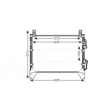 Condensator, climatizare A/C condenser SSANGYONG REXTON / REXTON II 2.7D 08.04- AVA COOLING DW5142 AVA Condensator, climatizare A/C condenser SSANGYONG REXTON / REXTON II 2.7D 08.04- AVA COOLING DW5142 AVA