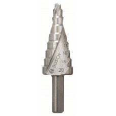 Burghiu EN Multi-step drill HSS 1buc diametru burghiu: 4 6 8 12 14 16 18 20mm lungime totala: 705mm destinat pentru: metal BOSCH 2 608 597 519 Burghiu EN Multi-step drill HSS 1buc diametru burghiu: 4 6 8 12 14 16 18 20mm lungime totala: 705mm destinat pentru: metal BOSCH 2 608 597 519
