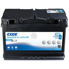 Baterie de alimentare Acumulator EXIDE 12V 100Ah/900A DUAL EFB MARINE/RV R+ standard 353x175x190 B13 aditional - auxiliar/efb/pornire/utilizare multipla EXIDE EZ850