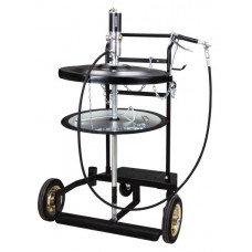 Aparate de distribuire vaselina Grease distribution set Mobile on barrels 180-200l kit contains: cart cover grease hose lubricant pistol Plate pneumatic pump pump ratio: 50:1 hose length: 2m PROFITOOL TMK1/GP3/B/BSP