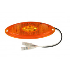 Lumina de clarificare Outline marker lights L/R orange LED height 44mm width 124mm surface hose length 200 12V orange frame JOKON 12.1015.600