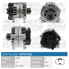 Alternator 14V 230A AUDI A6 ALLROAD C7 A6 C7 A7 PORSCHE MACAN 3.0D/4.0 10.10-09.18 MEAT & DORIA MD55151152 Alternator 14V 230A AUDI A6 ALLROAD C7 A6 C7 A7 PORSCHE MACAN 3.0D/4.0 10.10-09.18 MEAT & DORIA MD55151152