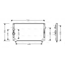 Condensator, climatizare A/C condenser TOYOTA LAND CRUISER 80 4.2D/4.5 01.90-12.97 AVA COOLING TO5225 AVA Condensator, climatizare A/C condenser TOYOTA LAND CRUISER 80 4.2D/4.5 01.90-12.97 AVA COOLING TO5225 AVA
