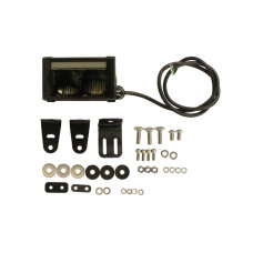 Far faza lunga Universal headlamp L/R long-range LED 12/24V width 130mm height 74mm depth: 104mm transparent aluminium neagra position lights with position light WAS 1591 W224.1