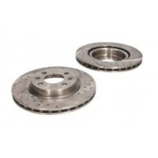 Disc frana de performanta High-efficiency brake disc SPEEDMAX Ventilated Cut-Drilled front  L/R outer diameter 259 mm thickness 206 mm 2pcs DACIA LOGAN LOGAN EXPRESS LOGAN MCV 1.2-2.0 06.89- SPEEDMAX 5201-01-0653PTUOTUV