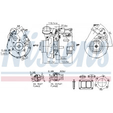 Turbocompresor Turbocharger with fitting kit DAF 85 CF 95 XF CF 85 XF 95 BOVA FUTURA MAGIQ SYNERGY SOLARIS VACANZA VF390M-XF355M 01.97- NISSENS NIS 93617 Turbocompresor Turbocharger with fitting kit DAF 85 CF 95 XF CF 85 XF 95 BOVA FUTURA MAGIQ SYNERGY SOLARIS VACANZA VF390M-XF355M 01.97- NISSENS NIS 93617