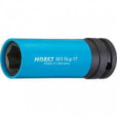 Tubulare si accesorii Tubulara impact Hexagonal 1/2” dimensiune metrica: 17mm pentru jante din aliaj pentru roti pt unelte de impact cu pereti subtiri lung lungime 85mm HAZET HAZ 903SLG-17