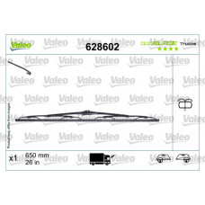 Lamela stergator Lama stergatoare standard Fata 1buc Optiblade 600mm IVECO DAILY IV DAILY V NISSAN INTERSTAR OPEL MOVANO A RENAULT MASTER II 07.98- VALEO VAL628602 Lamela stergator Lama stergatoare standard Fata 1buc Optiblade 600mm IVECO DAILY IV DAILY V NISSAN INTERSTAR OPEL MOVANO A RENAULT MASTER II 07.98- VALEO VAL628602