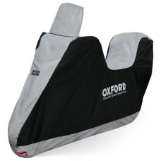 Husa Moped OXFORD AQUATEX HIGHSCREEN TOPBOX SCOOTER COVER culoare negru gri rezistent la temperaturi ridicate loc pentru portbagaj CV217 Husa Moped OXFORD AQUATEX HIGHSCREEN TOPBOX SCOOTER COVER culoare negru gri rezistent la temperaturi ridicate loc pentru portbagaj CV217