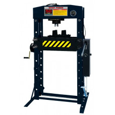Presa hidraulica Hydraulic press hand-foot operated load: 50t number of regulation levels: 8 moving cylinder cylinder stroke 200 mm welded construction MANOMETER PROFITOOL 0XPTHASP050H Presa hidraulica Hydraulic press hand-foot operated load: 50t number of regulation levels: 8 moving cylinder cylinder stroke 200 mm welded construction MANOMETER PROFITOOL 0XPTHASP050H