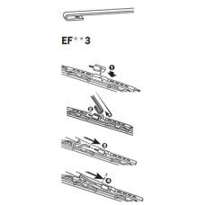 Lamela stergator Wiper blade Standard front 1pcs ExactFit 550mm MERCEDES V 638/2 VITO W638 ALFA ROMEO GTV SPIDER PEUGEOT 405 I 405 II 01.87-10.05 TRICO TR EF553 Lamela stergator Wiper blade Standard front 1pcs ExactFit 550mm MERCEDES V 638/2 VITO W638 ALFA ROMEO GTV SPIDER PEUGEOT 405 I 405 II 01.87-10.05 TRICO TR EF553