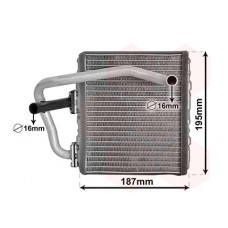 Radiator calorifer caldura SUBARU FORESTER IMPREZA 2.0 03.94-09.02 VAN WEZEL WEZ51006108