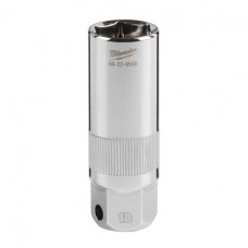 "Cheie bujii Socket Hexagonal for spark plugs 3/8"" metric size: 18mm length 68mm" MILWAUKEE 4932480680 "Cheie bujii Socket Hexagonal for spark plugs 3/8"" metric size: 18mm length 68mm" MILWAUKEE 4932480680